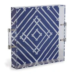 Bamboozled Indigo Lucite Tray -France and Son Store ACGS 354 03 1b