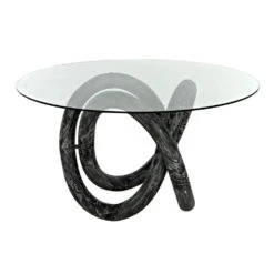 Noir Zaza Dining Table, Cinder Black -France and Son Store AF 54CB 2 scaled 1