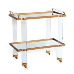 Tuscany Brass Bar Cart