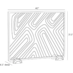Orban Firescreen - Black -France and Son Store AFI10.l1 0547c515 bdfb 4661 b18b cfa664d09a37