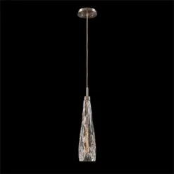 Handblown Glass Hanging Pendant - Gold