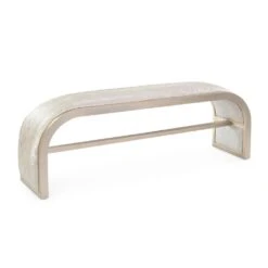 Aintree Curved Bench - Grey