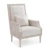 Palm Springs Armchair- 2164 - Grey,Off White,Silver -France and Son Store AMF 1657V226 2164 AS