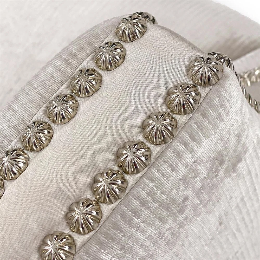 Palm Springs Armchair- 2164 - Grey,Off White,Silver 10 Palm Springs Armchair- 2164 - Grey,Off White,Silver - Image 8