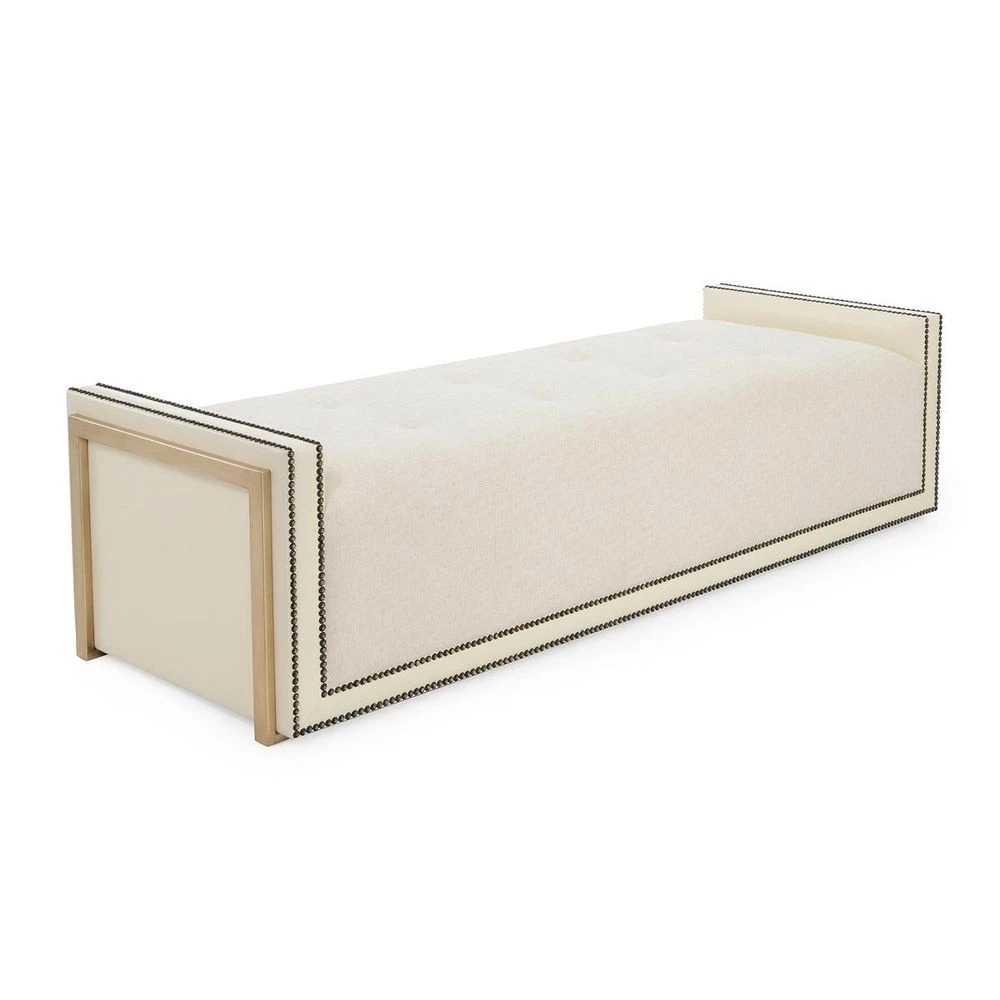 Rowan Bench - Ivory - Beech Wood 3 Rowan Bench - Ivory - Beech Wood