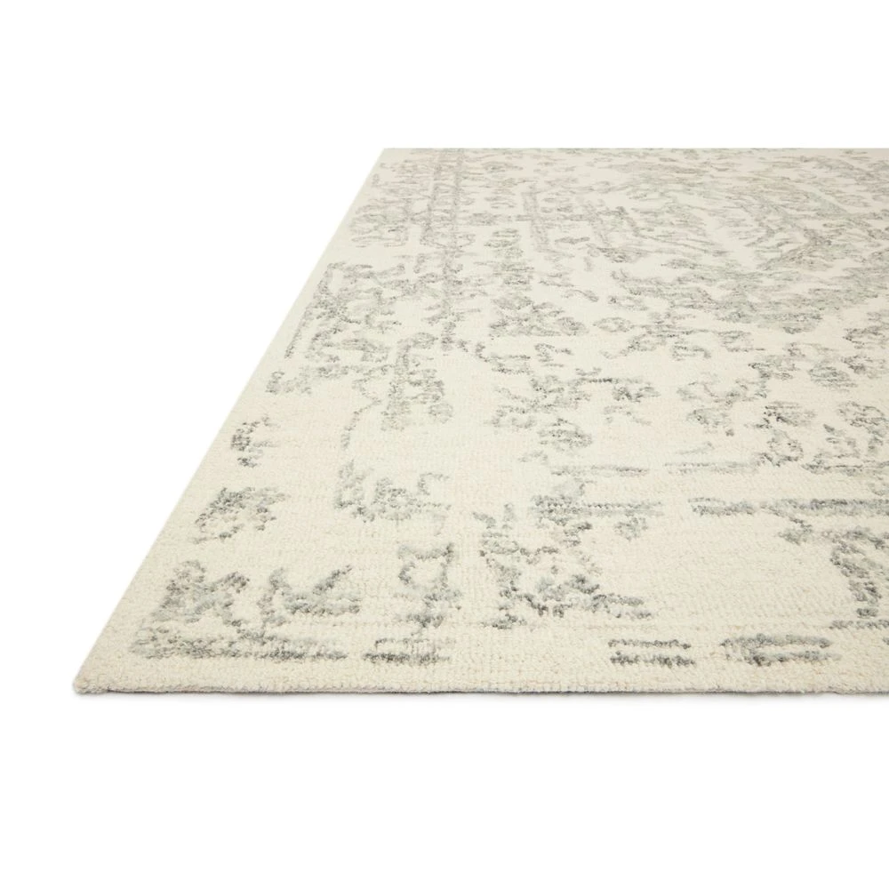 Magnolia Home By Joanna Gaines X Loloi Annie White / Grey 2'-3" X 3'-9" Accent Rug 4 Magnolia Home By Joanna Gaines X Loloi Annie White / Grey 2'-3" X 3'-9" Accent Rug - Image 2
