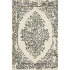 Magnolia Home By Joanna Gaines X Loloi Annie White / Black 2'-6" X 9'-9" Runner Rug