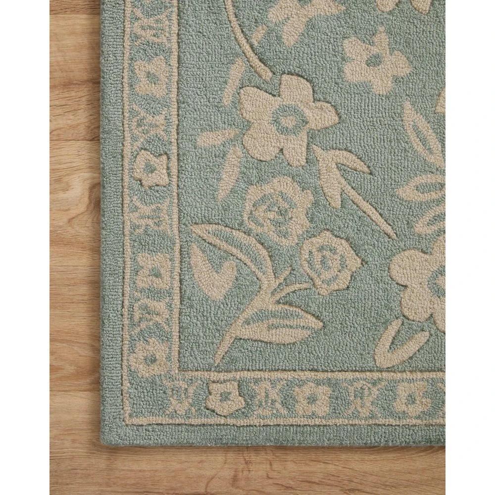 Rifle Paper Co. X Loloi Arboretum Jade 2'-3" X 3'-9" Accent Rug 5 Rifle Paper Co. X Loloi Arboretum Jade 2'-3" X 3'-9" Accent Rug - Image 3