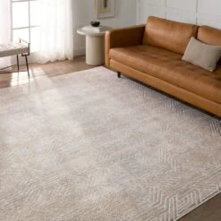 Genevieve Geometric Tan/ Gray Runner Rug (3'X10') -France and Son Store ARI05 4 997b9a79 02db 4eba b868 850e6f38679a