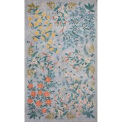 Rifle Paper Co. X Loloi Atelier Slate 2'-0" X 5'-0" Accent Rug