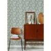 Rose Thorns Wallpaper -France and Son Store ArtistWall RoseThorns AshBlue