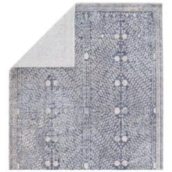 Aalto Floral Blue/ Light Gray Area Rug (9'X12') -France and Son Store BLA01 2 424e9096 80f8 43dc 9b08 93e5b75a5722