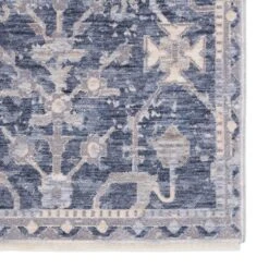 Changsang Medallion Blue/ Gray Area Rug (10'X14') -France and Son Store BLA08 3 8dc610ab 35a9 414f a752 5d00173102d3