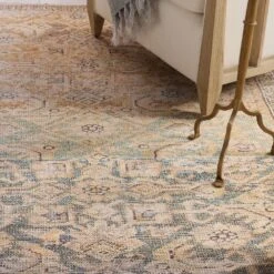 Lyric Trellis Gold/ Green Area Rug (8'10"X11'9") -France and Son Store BOH13 7