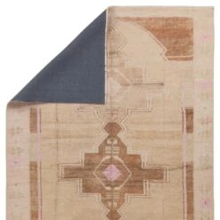 Solomon Medallion Tan/Pink Area Rug (7'10"X9'10") -France and Son Store BOH29 2 faf4fba5 d658 4e23 8fa7 4d2a590c38ec