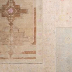 Solomon Medallion Tan/Pink Area Rug (7'10"X9'10") -France and Son Store BOH29 5 62d08ff4 66bb 4adf 9139 ee33fa6bc3be