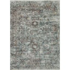 Loloi Bonney Slate / Teal 9'-3" X 12'-10" Area Rug