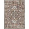 Loloi Bonney Charcoal / Spice 5'-3" X 7'-6" Area Rug -France and Son Store BONYBNY 07CCSQ 72ece431 de02 4543 a66c d40035a0e806
