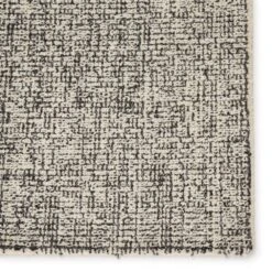 Eloise Handmade Solid Cream/ Black Area Rug (5'X8') -France and Son Store BRT10 3 f333082a a191 4cf4 8ad4 6ef57acbbf8b