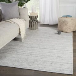 Luminance Handmade Solid Gray/ Ivory Area Rug (9'X12') -France and Son Store BRV01 4 0c5f5acb 437d 407e 8bda 3e6ad1666f36