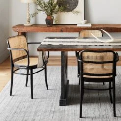 Luminance Handmade Solid Gray/ Ivory Area Rug (9'X12') -France and Son Store BRV01 6 573abdc3 e837 48f4 aac9 8ee19ce9353c