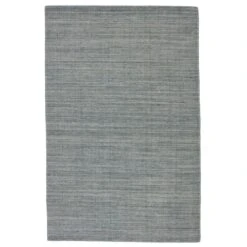 Luminance Handmade Solid Blue/ Gray Area Rug (9'X12')