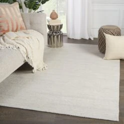Luminance Handmade Solid Ivory/ Light Gray Area Rug (10'X14') -France and Son Store BRV03 4 a1152c6e 57ea 4aef 847c 007363c93561