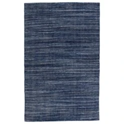 Luminance Solid Navy/ Cream Area Rug (9'X12')