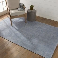 Luminance Solid Light Blue/ Cream Area Rug (8'X10') -France and Son Store BRV05 4 e8a215ef a6f6 4e44 9c1f 20d11949cc80