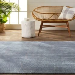 Luminance Solid Light Blue/ Cream Area Rug (9'X12') -France and Son Store BRV05 7 fb67c0cc 262d 4a42 8f8d cd0ae5569a55