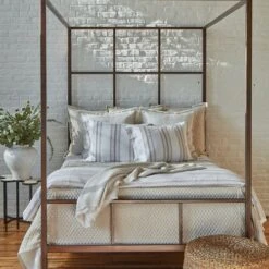 Faux Flax Coverlet Set -France and Son Store BeachStripe sq 1 500x500 crop center 131b95c4 d292 435b 98b6 7da0a83013c6