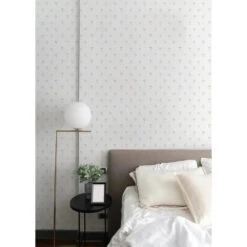 Fleur Wallpaper -France and Son Store Bedroom FleurPowder DustyPeach