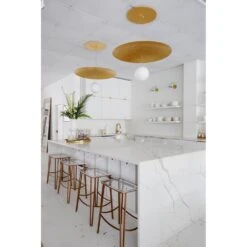 Brim 1 Light Large Pendant Soft White / Gold Leaf -France and Son Store Brim KBS1743701 L Design Megan Molten Interior meganmolten 1 0402b42f 47f4 4f64 a20c 8ef582d68a18