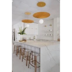 Brim 1 Light Large Pendant Soft White / Gold Leaf -France and Son Store Brim KBS1743701 L Design Megan Molten Interior meganmolten 2 29b97818 58da 4863 b3db 3d572839e93c