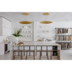 Brim 1 Light Large Pendant Soft White / Gold Leaf -France and Son Store Brim KBS1743701 L Design Megan Molten Interior meganmolten 3 7f00dc13 d3d5 4c33 be52 bf2033b5650c