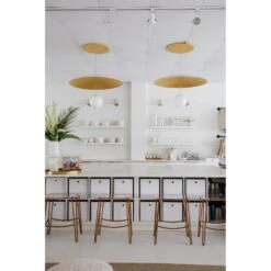 Brim 1 Light Large Pendant Soft White / Gold Leaf -France and Son Store Brim KBS1743701 L Design Megan Molten Interior meganmolten 5 e0f7973e 4d0a 4bca a6cd af7c52a1de42