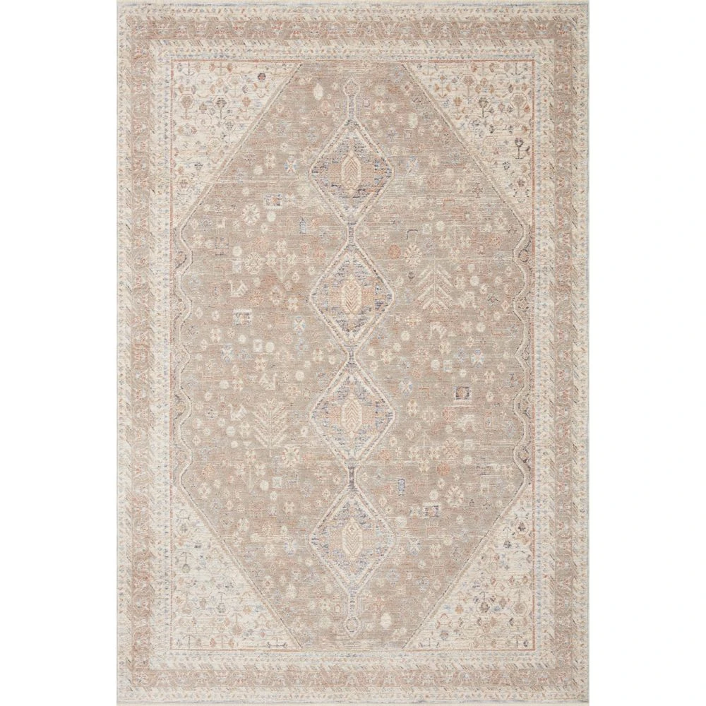 Magnolia Home By Joanna Gaines X Loloi Carlisle Taupe / Ivory 5'-3" X 5'-3" Round Area Rug 3 Magnolia Home By Joanna Gaines X Loloi Carlisle Taupe / Ivory 5'-3" X 5'-3" Round Area Rug