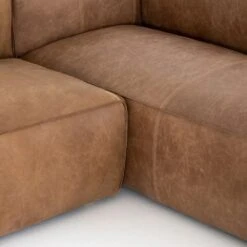 Finsbury Leather Sectional - Natural Washed Sand - 2-Piece LAF -France and Son Store CCAR VL 307 DET 1 a3af6356 4473 4663 ab07 003bf1a04786