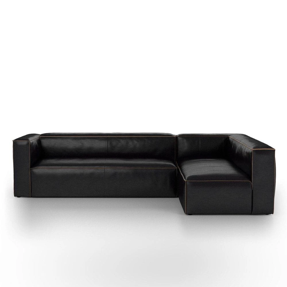 Finsbury Sectional - Rider Black - 2-Piece Left Chaise Facing 3 Finsbury Sectional - Rider Black - 2-Piece Left Chaise Facing