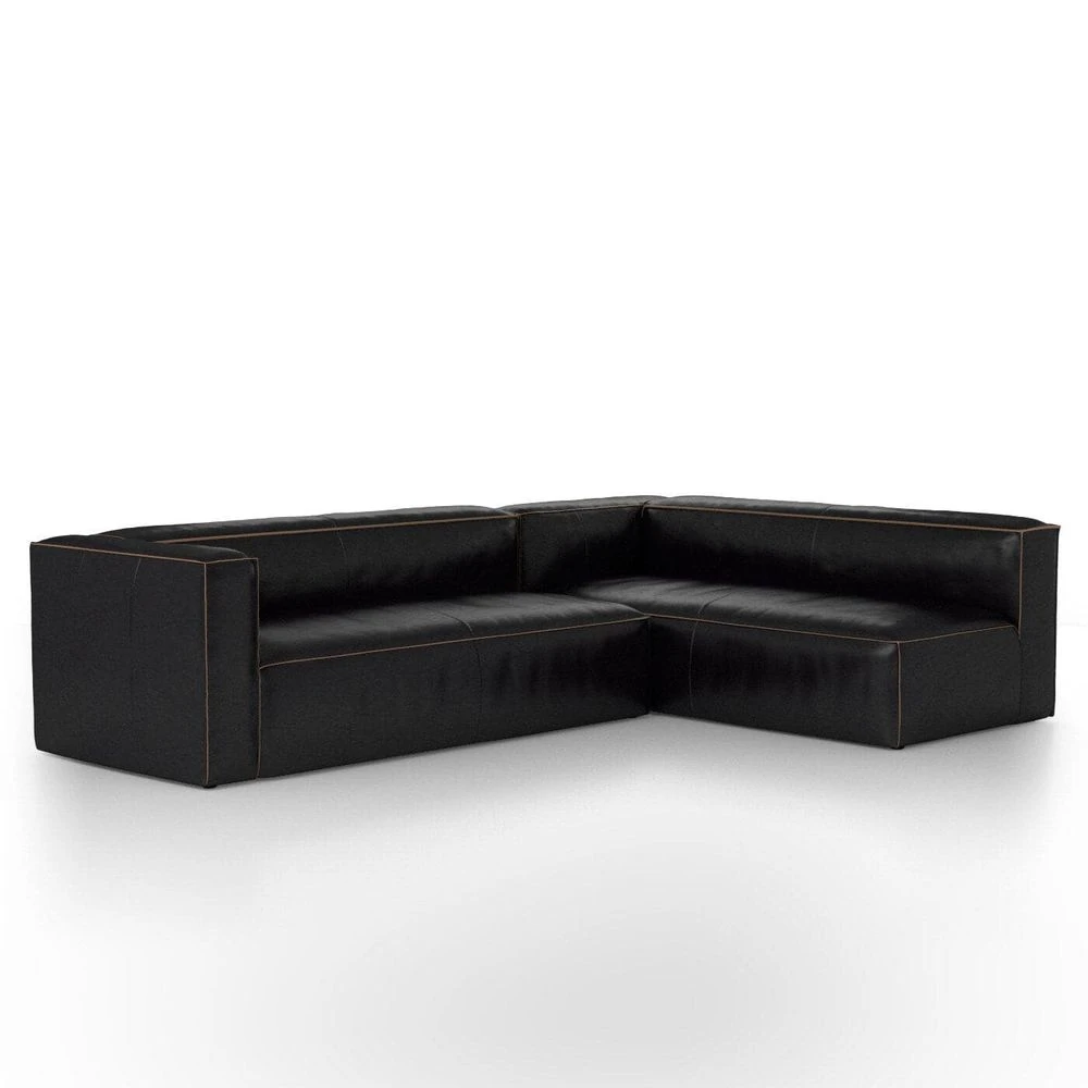 Finsbury Sectional - Rider Black - 2-Piece Left Chaise Facing 4 Finsbury Sectional - Rider Black - 2-Piece Left Chaise Facing - Image 2