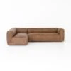 Finsbury Leather Sectional - Natural Washed Sand - 2-Piece RAF -France and Son Store CCAR VR 307 FRT 1