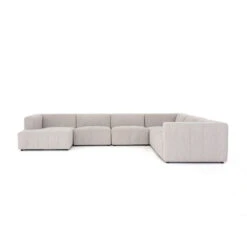 Log Channeled 6-Piece Sectional - Napa Sandstone - Left Chaise