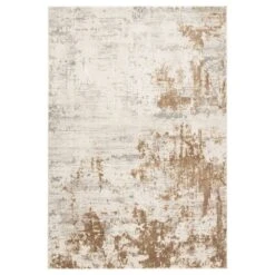 Vale Abstract Gray/ Gold Area Rug (8'X10')
