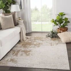 Vale Abstract Gray/ Gold Area Rug (8'X10') -France and Son Store CIQ28 4 3e71b141 2bbf 4a69 824b ea48b12e9ef7