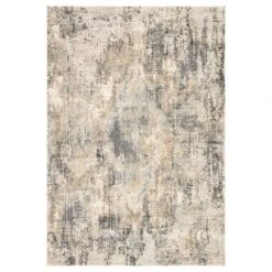 Cipher Medallion Gray/ Gold Area Rug (8'X10')