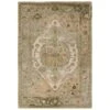 Quest Handmade Medallion Green/Taupe Area Rug (8'X10' Rectangle) -France and Son Store CIT21 60670357 f053 440c 90df 298a65c6fbcf
