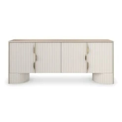 Athenian Entertainment Console - Silver, Off White