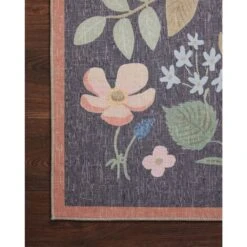 Rifle Paper Co. X Loloi Cotswolds Black 2'-0" X 5'-0" Accent Rug -France and Son Store COTWCOT 01BL00 25 bcab871e 2164 4bc8 82c9 fbb7aa05ed0d