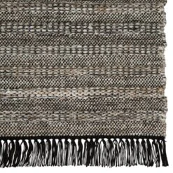 Tobias Solid Black/ Rust Area Rug (10'X14') -France and Son Store CSL03 3 c95388da f299 48db 875b 31928c4d7d7e