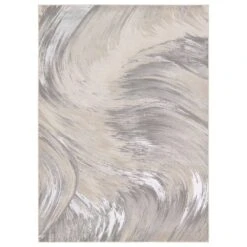 Stellan Abstract Taupe/ Gray Runner Rug (3'3"X12')